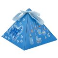 Its A Boy Box For Sweets - Pyramid Boxes - 3.5 x 3.5 Inch - Its A Boy Decoration Items - Baby Boy Welcome Decorations Set - Baby Boy Theme Welcome - Blue - Boys - Pack Of 50. 