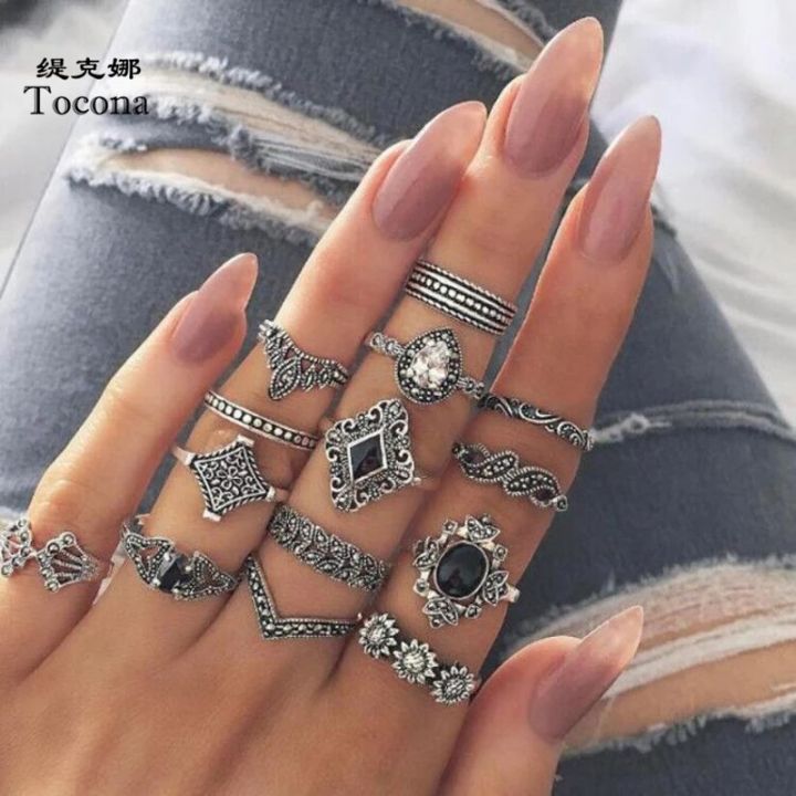 15%20Pcs/set%20Silver%20Ring%20Set%20Women%20Wedding%20Anniversary%20Rings%20for%20Girls%20-%20Image%202