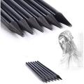 Set of 6 - Soft Medium and Hard Drawing Woodless Charcoal Pencils for Sketching, Shading, Beginners & Journaling - Black Charcoal Pencil for Drawing, Writing, Shading, Coloring, Soft Pencil No Wood, Gift for Artist, Hobbyist, Beginner. 