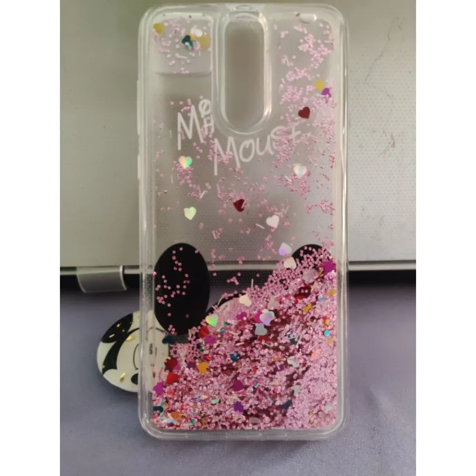 Uposao Custodia Glitter E Strass Per Huawei Mate 10 Pro - Foderina Brillantini Con Penna Stilo Argento