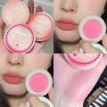 Peach Pink Nude Blush Cream Matte Natural Beauty Monochrome Cream Blusher Kawaii Korean Makeup Easy To Wear Cheek Cosmetics Tool. 