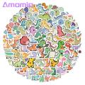 Dinosaur Stickers 100pcs Cute Dinosaur Waterproof Pvc Stickers for Skateboard Luggage Phone Case Diy Vinyl Art Decoration Southeast Asian Buyers' Favorite Fade-resistant Dinosaur Stickers. 