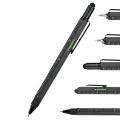 Multitool Pen Cool Gadgets, Novelty Pen with Stylus, Level, Rulers, Screwdrivers, Birthday Gifts for Dad Husband Yellow. 