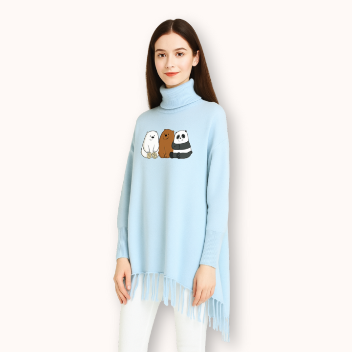 FashionPoint%20-%20Butterfly%20Heart%20Printed%20Winter%20Collection%20Girls%20Fleece%20Shoal%20Poncho%20For%20Girls%20&%20Women%20-%20Image%203