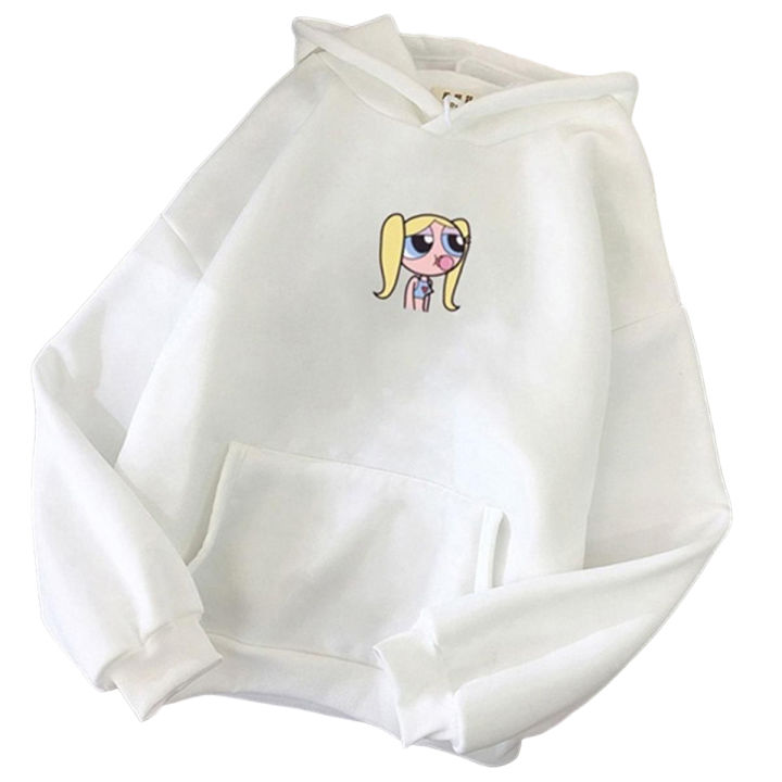 Powerpuff girls style hoodie for women