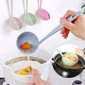 2 in 1 Big Soup Spoon Long Handle Scoop Creative Ladle Strainer Spoon Cooking Tools Kitchen Accessories Strainers Kitchen Tools. 