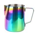 Colored Coffee Pitcher Stainless Steel Pasamer Milk Froth Pot Espresso Latte Art Pitcher Cup. 