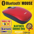 NEC Genuine Lot Stock Bluetooth Wireless Mouse Red MT-1626 Branded mouse with cell. 