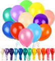 Pack of 25/50/100 Pieces Multicolor 12" Rainbow Latex Balloons Assorted Colors for Vibrant Birthday, Baby Shower, Wedding Party Decorations. 