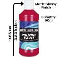 Royal Collection Pigments - Acrylic Paint - Maroon Paint 120ml Bottle. 
