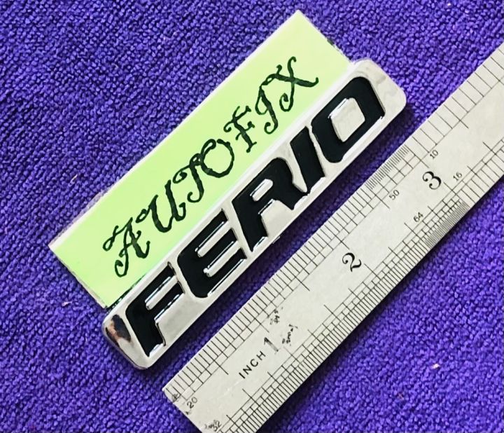 Honda%20Ferio%20plastic%20emblem%20for%20dolphin%20Civic%201992-95%20Silver%20n%20Black%2001%20PC%20-%20Image%202