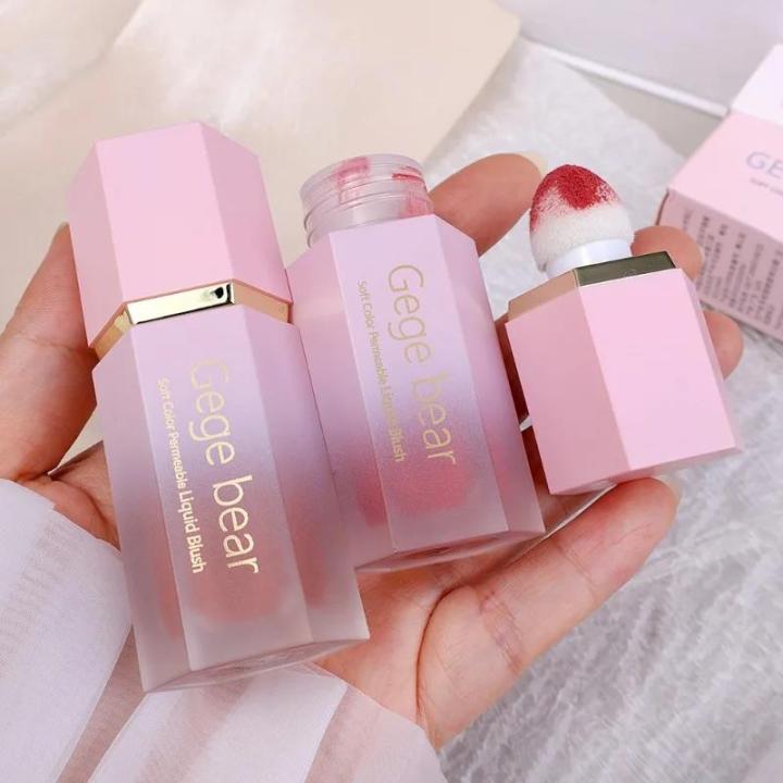 BataBata%206%20Color%20Sponge%20Head%20Liquid%20Cheek%20Blush%20Stick%20Waterproof%20Multi-purpose%20Silky%20Eyes%20Lips%20Blusher%20Gel%20Cream%20Facial%20Makeup%20Pigment%20-%20Image%205