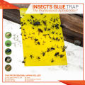 Pack 1 Sheet Aphid Trap , Double-sided Bug Fly Trap, Fly Trap Stickers , Glue Board Adhesive Traps , Yellow Sticky Insect Catcher , Flycatcher. 