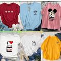 Upgrade Her Wardrobe with a Pack of 6 Summer Cotton T-Shirts for Girls - Premium Quality, Stylish, and Comfortable Summer Tees. 