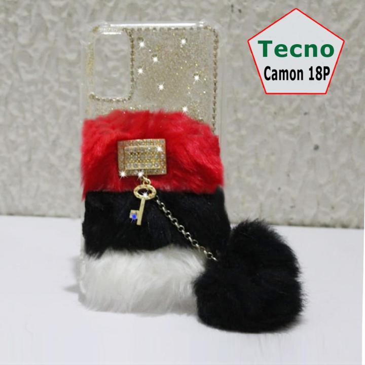 Tecno Camon 18P Back Cover Case - Ladies Fancy Phone Cover for Girls