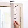 Over The Door Hanger Hooks Vertical Bags Rack with 5 Hook Storage Holder for Clothes/Hats/Towels/Scarf/Robe/Cap/Key. 