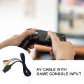 Av Cable for Lcd Led Tv Enhance Gaming Experience with Audio Line Hd-compatible Av Cable for N64/game Cube/super-nintendo Perfect for Southeast Asian Gamers Composite Video Audio Cable for Monitor. 