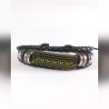Trendy Alloy And Pu Leather  Bracelet For Men. 