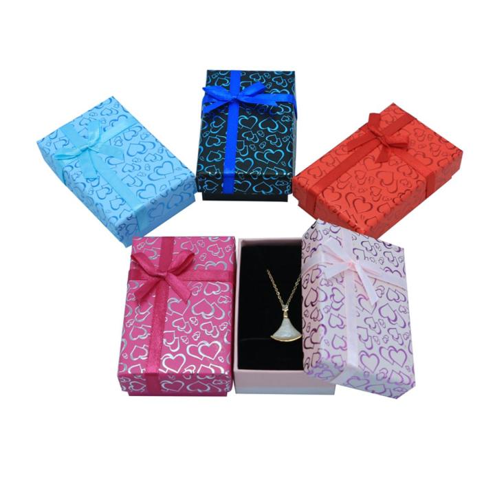 Fancy Cute Necklace Gift Box - Jewelry Boxes Necklace Gift Box - Top Quality Necklace Gift Box with Bow