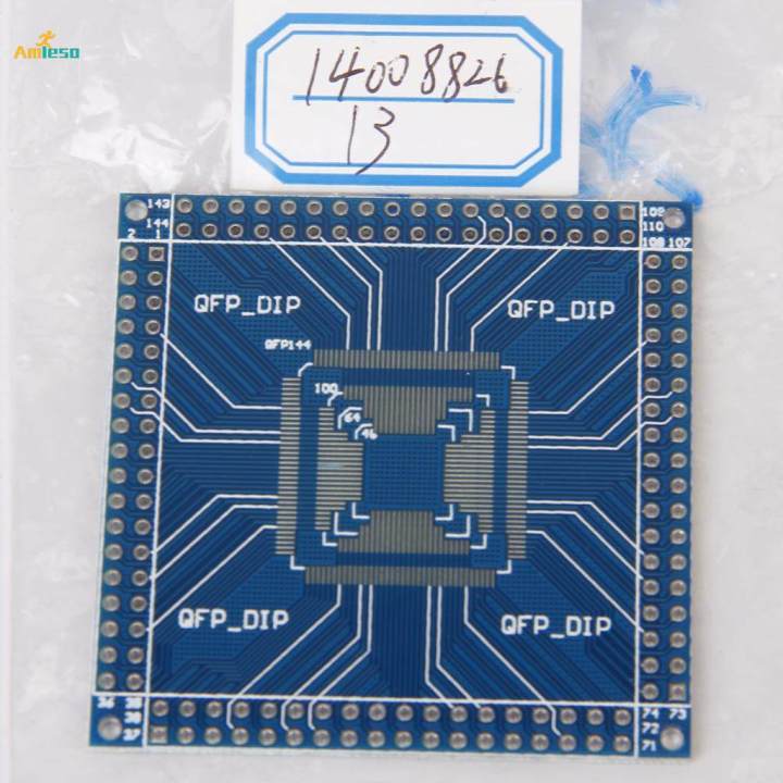 QFP TQFP LQFP 32 44 48 64 100 144 pin 0.5mm to DIP Pinboard Adapter Converter