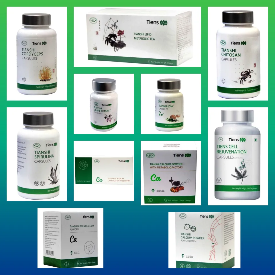 Tiens商品 TIENS all calcium, chitosan, zinc , spirulina, cell rejuvenation