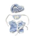 SF Labubu Clothes only] 15cm pendant blind box with cloth for couples sweater casual shirt keychain doll clothes. 