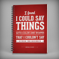 Georgia O Keeffe Quote Spiral Notebook - 7382. 