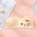 Click4she Teen Girls Soft & Comfortable Padded Cotton Sports Bra for Girls Solid Color Teenagers Vest Tops Children Clothes Cotton Child Training Bra for kids 8-12years. 