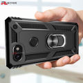 PlusCase for Google Pixel 3a Case Shockproof Stand Finger Ring Hard Back Phone Cover. 
