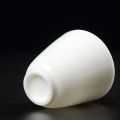 Creative Kung Fu Kung Fu Teacup Mutton Fat Jade White Porcelain Water Bowl Household Ceramic Master Cup. 