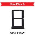 OnePlus 6 SIM Tray Replacement Sim Jacket Sim Slot Sim Door For 1+6 - Black. 