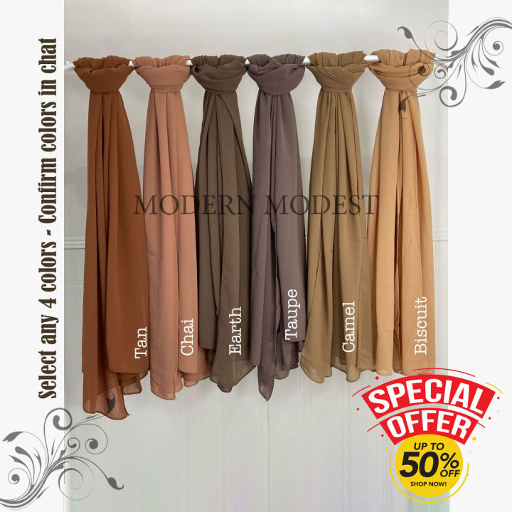 Modern%20Modest%20Pack%20of%204%20Premium%20Chiffon%20Georgette%20Hijabs%20for%20Women/Girls%20-%20Non-Slip,%20Lightweight,%20Soft,%20Plain%20Color%20-%20Image%204
