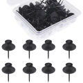 20 Pack Small Nails for Picture Hanging Double-Headed Picture Hangers Nails Wall Nails for Hanging Pictures (Black). 