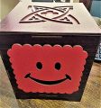 Wooden Smiley Face Tissue Box For Home & Office. 