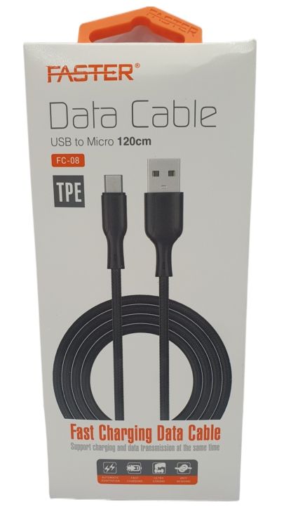FASTER FC-08 FAST CHARGING MICRO DATA CABLE