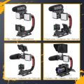 Zeadio Camera Smartphone Stabilizer, Foldable Handle Grip Handheld Video Rig, Compatibility with All Camera, Camcorder, Action Camera, DSLR and All iPhone and Android Smartphones. 