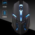 Qin Original Design x1 Wired Game 4 Button Mouse Office Laptop Desktop Computer USB Colorful Luminous Mouse. 