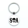 Sons Of Anarchy LOGO Key Chain Key Ring Freedom Symbol Pendant анархия Keychain Rock Punk Keyring Vest Cosplay Gift. 