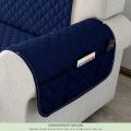 Quilted Sofa Runners- 6 Seater - 3+2+1 - Sofa Covers With Side Pockets by Knit that Fits. 