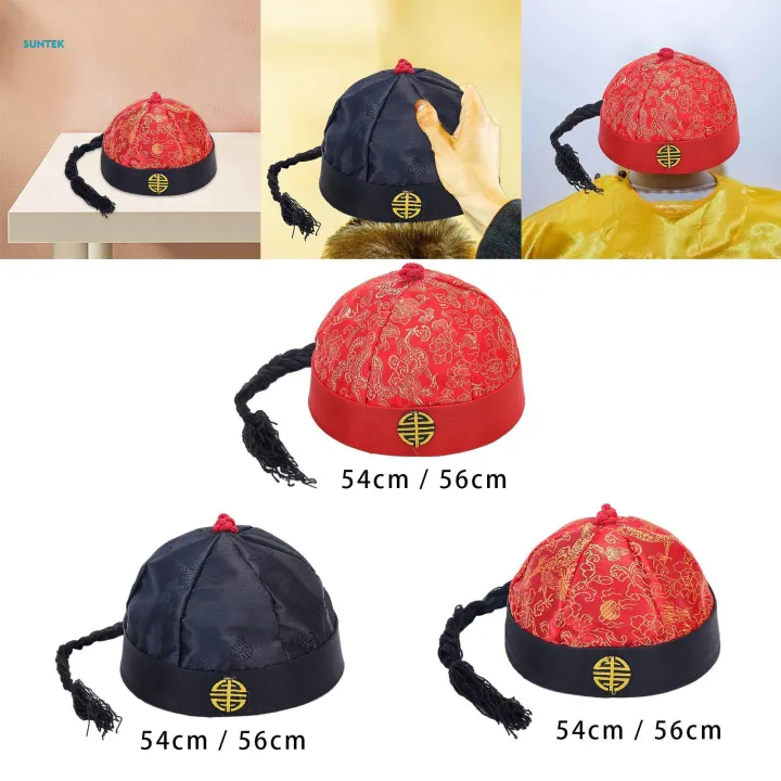 Chinese%20Oriental%20Hat%20Silk%20Party%20Costume%20Cap%20for%20Dance%20Cosplay%20Photography%20Red%2054cm%20-%20Image%205