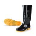 Rain Shoes Boots Pair of Industrial Safety Rain Rubber Long Shoes - Black. 