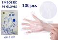 Polythene PE Plastic Gloves for Hands. 