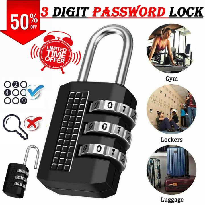 China Lock Pad lock Door Lock Window Lock Gate Lock High Quality China Pin Code lock Digit Password Combination Padlock number Locks Combination Lock Security Number code Lock پن کوڈ لاک سیکیورٹی نمبر کوڈ لاک
