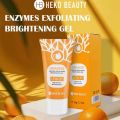 Orange Enzyme Exfoliating Gel Gentle Face Exfoliator with Natural Fruit Enzymes Deep Cleansing and Brightening Orange Peel Gel for Smooth Radiant Skin. 