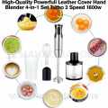 Hand Blender Set 5 in 1 | 2000w - High Quality 4 Stainless Steel Blades - Powerful Motor 2 Speed Blender - Egg Beater & Baby Food - Milk Frother - Immersion Blender With 600ml Beaker - Whisk - Juicer & Grinder - Meat Chopper -Food Processor Mixer. 