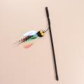 Funny Simulation Insect Cat Teaser Stick Detachable with Bell Cat Feather Toy Random Color Bite Resistant Pet Interactive Toy for Self Happy. 