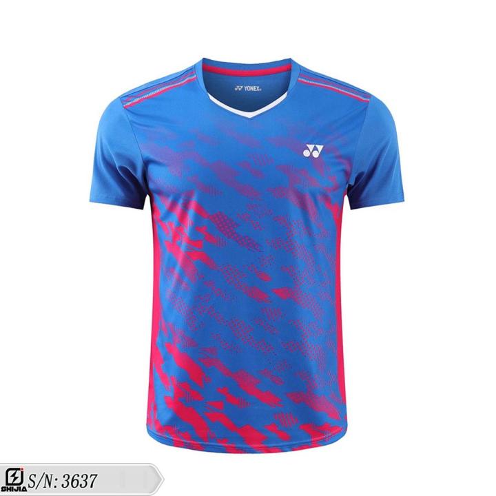 3637 Fashion New Yonex Badminton Sportswear Short sleeve Sports Vest top T-shirt POLO shirt Quick Drying Wicking Team Sports Suit Tennis clothes Uniform Jersey Clothing A2SG