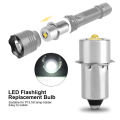P13.5S 3W DC3V-12V DC6V-24V LED Upgrade Lamp Bulb Flashlight Replacement Bulb Torch Emergency Light Bulbs Work CD Cells. 