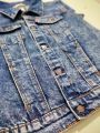 Boys Kids Denim Jeans Vintage Jacket Random Wash Premium Brand Export Quality. 