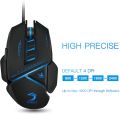 SZMDLX Gaming Mouse, Wired (4800 DPI) (Programmable) (Breathing Light) (Weight Tuning Set) Ergonomic Game USB Computer Mice Gamer Desktop Laptop PC Gaming Mouse with 7 Buttons. 